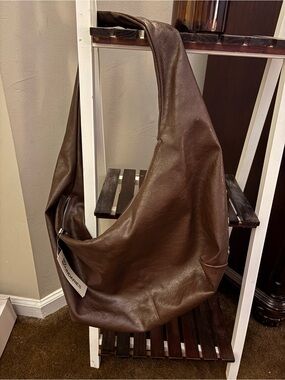 No Boundaries Brown Hobo Shoulder Bag
